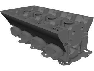 Honda B16 Vtec Engine Head 3D Model preview
