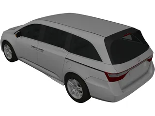 Honda Odyssey (2011) 3D Model preview