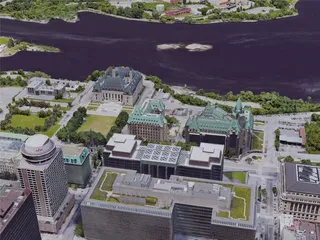 Ottawa City, ON, Canada (2019) 3D Model preview