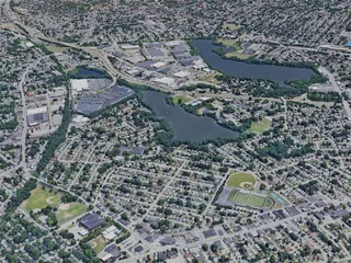 Providence City, RI, USA (2019) 3D Model preview