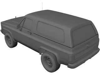 Chevrolet Blazer (1989) 3D Model preview