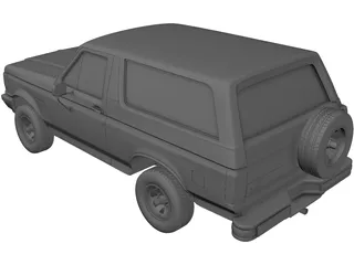 Ford Bronco (1989) 3D Model preview