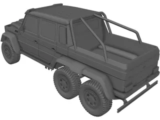 Mercedes-Benz G63 Brabus 6X6 3D Model preview