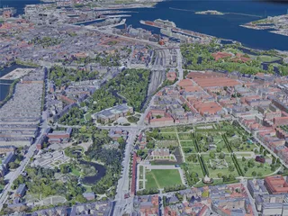 Copenhagen City, Denmark (2019) 3D Model preview