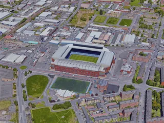 Glasgow City, UK (2019) 3D Model preview