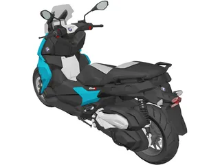 BMW C400X Sport (2018) 3D Model preview