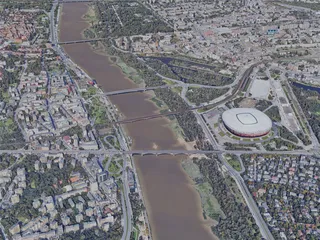 Warsaw City, Poland (2019) 3D Model preview