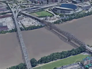 Cincinnati City, OH, USA (2019) 3D Model preview
