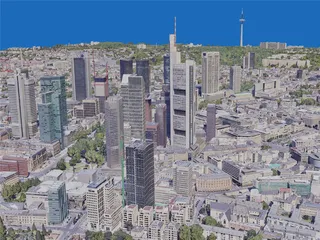 Frankfurt City, Germany (2019) 3D Model preview