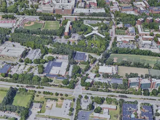 Raleigh City, NC, USA (2019) 3D Model preview