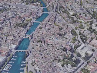Zurich City, Switzerland (2019) 3D Model preview