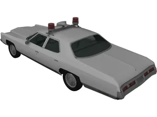 Chevrolet Impala Police (1972) 3D Model preview
