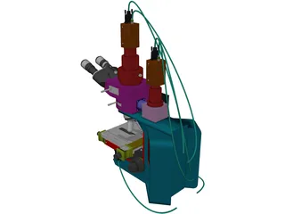 Olympus Microscope 3D Model preview