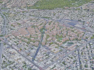 New York City, The Bronx, USA (2019) 3D Model preview