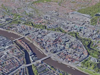 Bremen City, Germany (2019) 3D Model preview