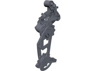 SRAM X.0 Rear Delaurier 3D Model preview
