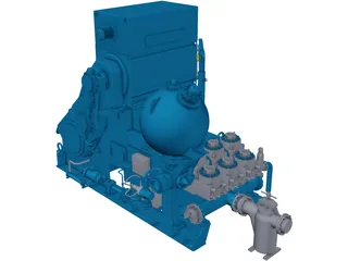 Pressure Pump 3D Model preview