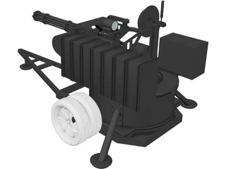 M61 Vulcan 3D Model preview