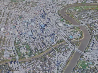 Winnipeg City, MB, Canada (2019) 3D Model preview