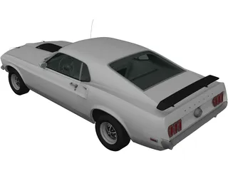 Ford Mustang (1969) 3D Model preview