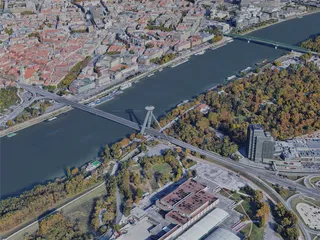 Bratislava City, Slovakia (2019) 3D Model preview