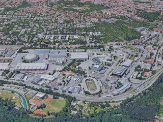 Brno City, Czechia (2019) 3D Model preview
