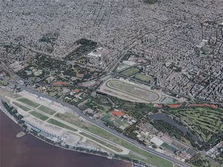 Buenos Aires City, Argentina (2019) 3D Model preview