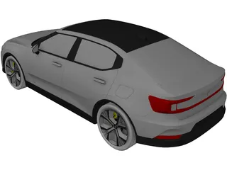 Polestar 2 (2020) 3D Model preview