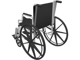 Wheelchair 3D Model preview