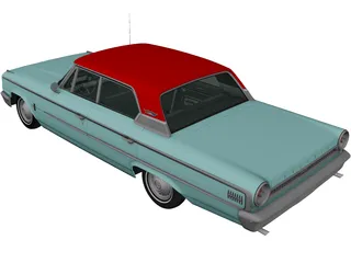 Ford Galaxie 500 (1963) 3D Model preview