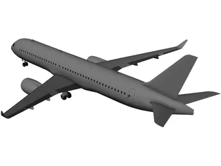 Bombardier CS300 3D Model preview