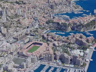 Monaco City, Monaco (2019) 3D Model preview