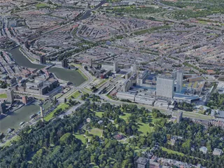 Rotterdam City, Netherlands (2019) 3D Model preview
