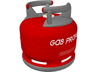 Gas Bottle ELFI 3D Model preview