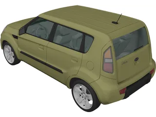 Kia Soul (2010) 3D Model preview