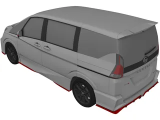 Nissan Serena Nismo (2016) 3D Model preview