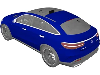 Mercedes-Benz GLE 63 AMG Coupe (2018) 3D Model preview