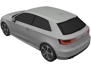 Audi A3 (2013) 3D Model preview