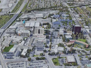 San Jose City, CA, USA (2019) 3D Model preview