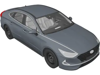 Hyundai Sonata (2020) 3D Model preview