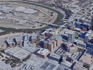 Fort Worth City, TX, USA (2019) 3D Model preview