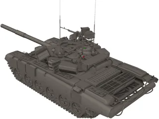 T-90 3D Model preview