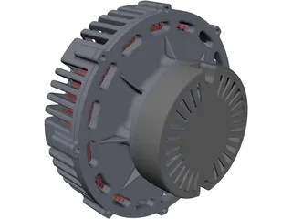 PMG132 Electric Motor 3D Model preview