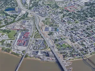 Louisville City, KY, USA (2019) 3D Model preview