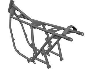 Honda CB750 Frame 3D Model preview