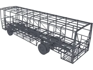 Bus Chassis 3D Model preview