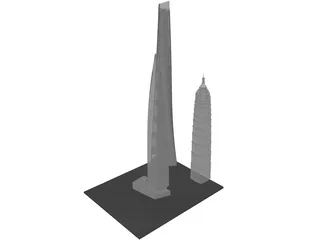 Shanghai Tower 3D Model preview