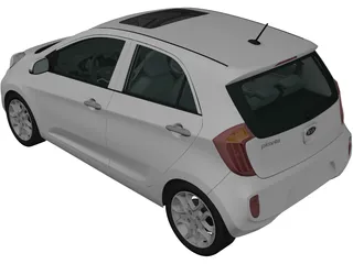 Kia Picanto (2012) 3D Model preview