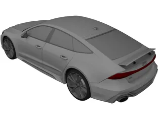 Audi RS7 (2020) 3D Model preview