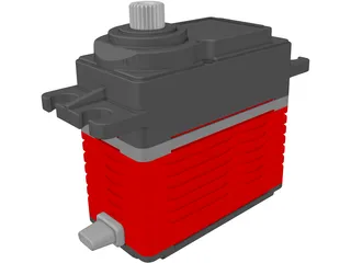 Hitec HSB-9380TH Servo 3D Model preview